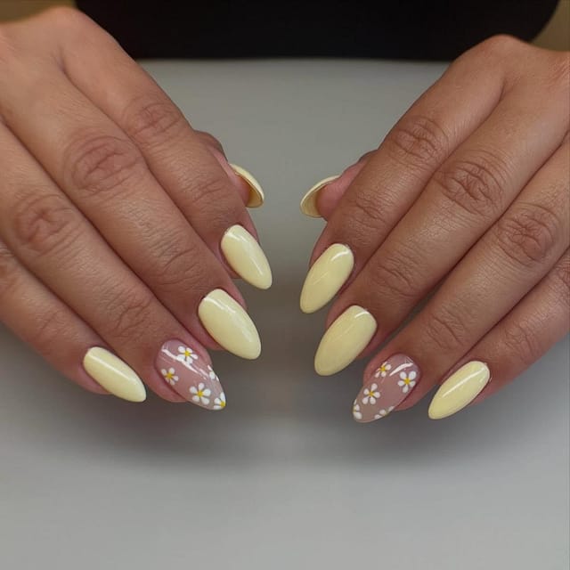 Sheer-Pastel-summer-yellow-nail-ideas.-Nails.
